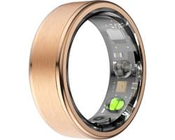 Kuno Ring 1 - Slimme ring - Smart Wearable - Health Ring - Slaap Tracker - Hartslagmeter - Stappenteller - Fitness en Activiteiten Tracker - Calorieen Bijhouden - Geen Abbonement - Waterdicht - voor Mannen en Vrouwen - Goud - Maat #8