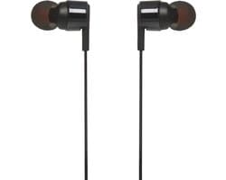 JBL Tune 210 - In-ear Oordopjes Bedraad - Oortjes met Microfoon - 3.5 mm Koptelefoon Aansluiting - Pure Bass Sound - Zwart