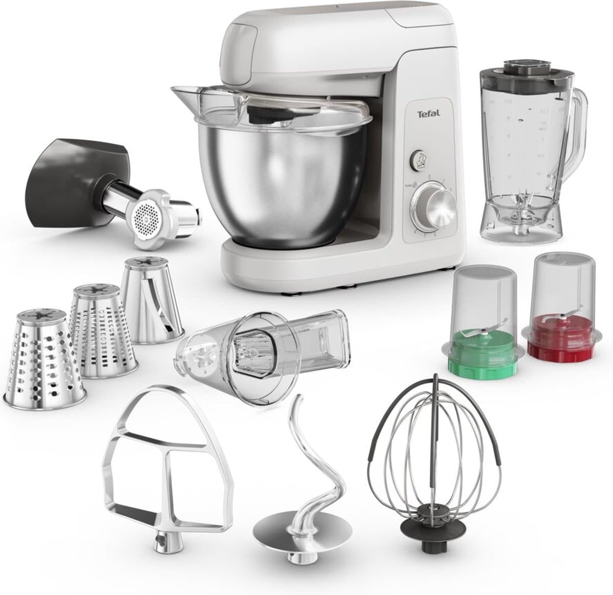Tefal QB525B38 Bake Partner - Keukenmachine - 1100W - Inclusief Accessoires - Compact Design — afbeelding 1