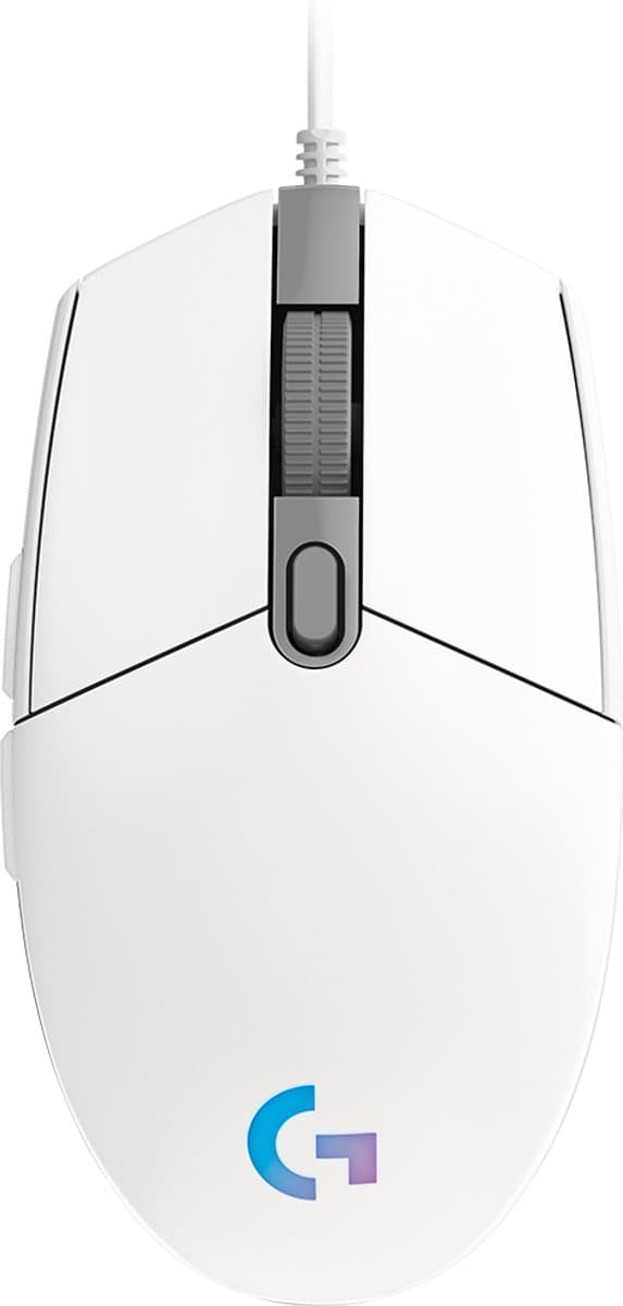 Logitech G203 LIGHTSYNC - Bedrade Gaming Muis - RGB verlichting - Wit — afbeelding 1