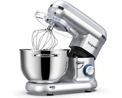 Krachtige 1500W Keukenmachine met 6 Snelheden en 6.2QT Kom voor Bakken