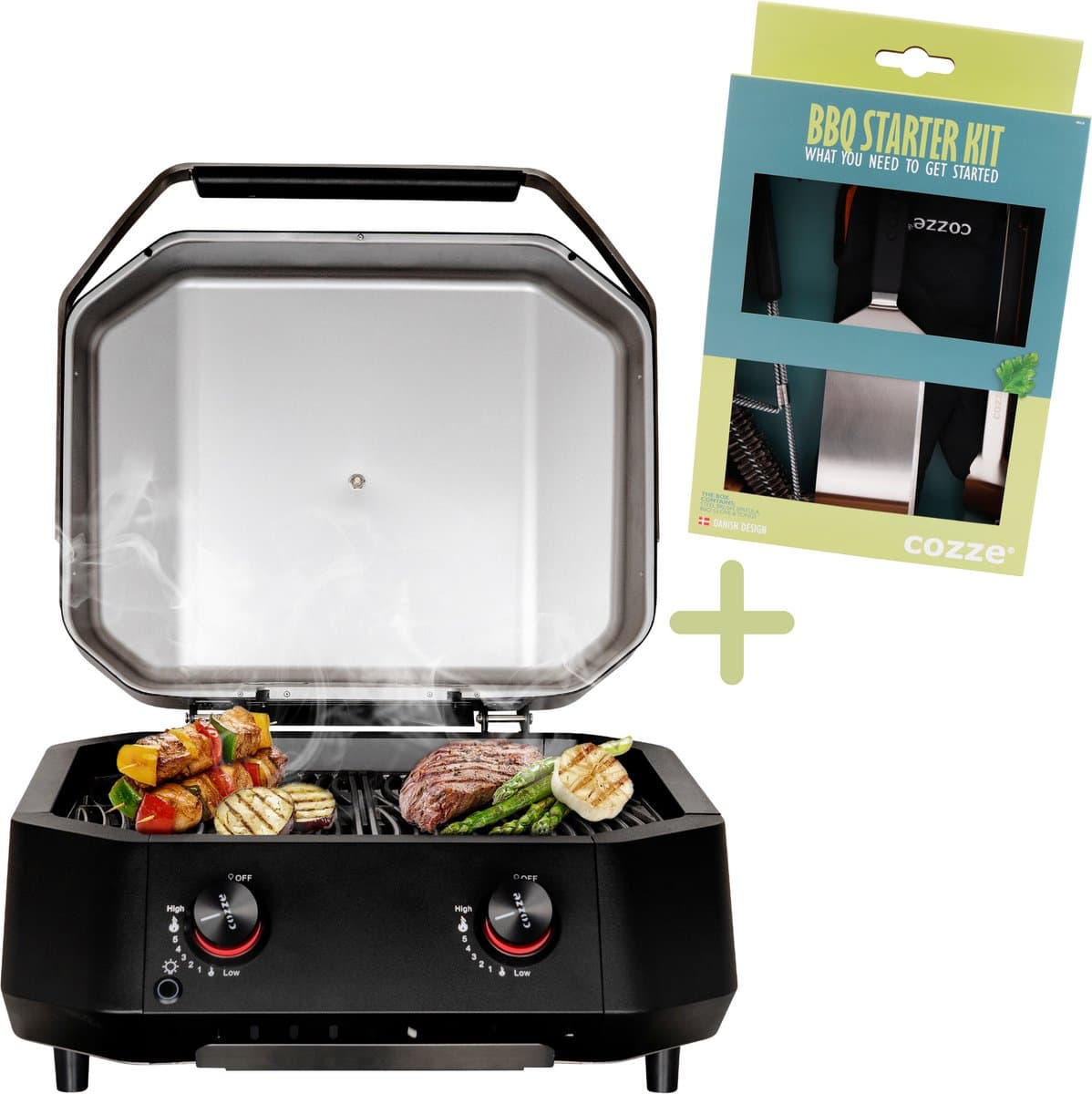 Cozze® G-500 Gasbarbecue met 2 zones 5,0 kW - Inclusief gratis BBQ-set — afbeelding 1