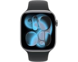 Apple Watch 11 - Wifi - 46mm - Space Grey Aluminium Case with Black Sport Band - M/L