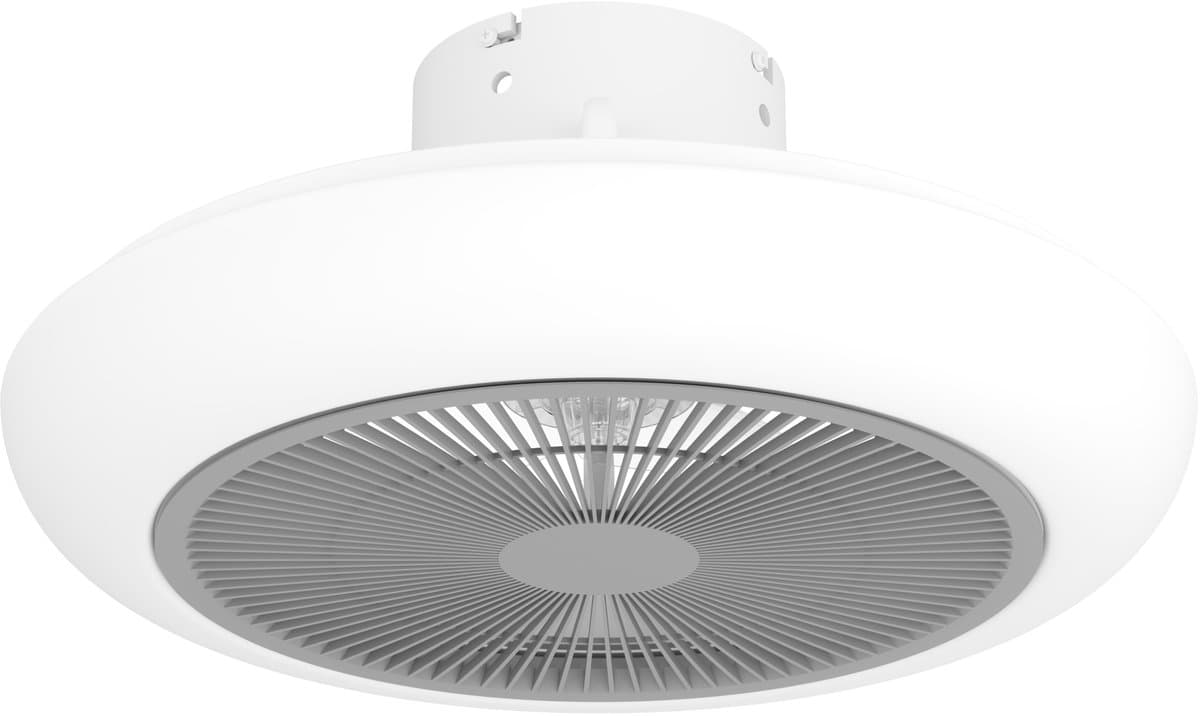 EGLO Sayulita Plafondlamp met ventilator - 45,5cm - AC longer life - Wit|Grijs - Dimbaar - 3 standen — afbeelding 1