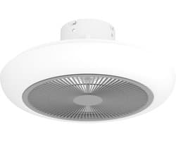 EGLO Sayulita Plafondlamp met ventilator - 45,5cm - AC longer life - Wit|Grijs - Dimbaar - 3 standen