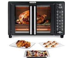 Digitale Air Fryer Oven met Broodroosterfunctie 17 Kookstanden 24L