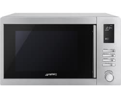 SMEG MOE25X Combi-magnetron met Grill - 25 Liter - 900 W Magnetron - 1000 W Grill - RVS
