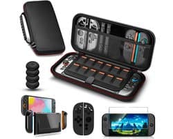 Nexsel Accessoires Set Geschikt voor Nintendo Switch 2 Console - Complete Must-Have Kit Inclusief Case, Beschermhoes, Joy Con Hoesje, Screenprotector, Thumb Grips