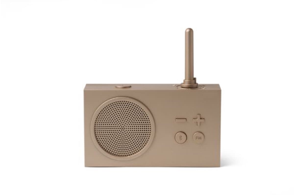 Lexon Design TYKHO 3 FM Radio / BT Speaker - Gold — afbeelding 1