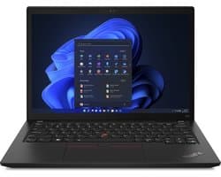 Lenovo ThinkPad X13 Gen 3 (Intel) Intel® Core™ i5 i5-1235U Laptop 33,8 cm (13.3") WUXGA 16 GB LPDDR5-SDRAM 512 GB SSD Wi-Fi 6E (802.11ax) Windows 11 Pro Engels Zwart