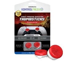 KontrolFreek FPS Inferno Thumbsticks - Rood/Wit (PS5/PS4)