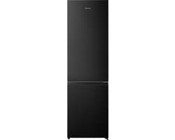 Hisense RB440N4AFC - Koelvriescombinatie vrijstaand - Zwart - 336 liter inhoud - Rechtsdraaiend (omkeerbaar) - Energielabel C - Stil: 35 dB(A) - NoFrost - Nulgradenzone en flessenrek - 201cm hoog - 238L koelen, 98L vriezen