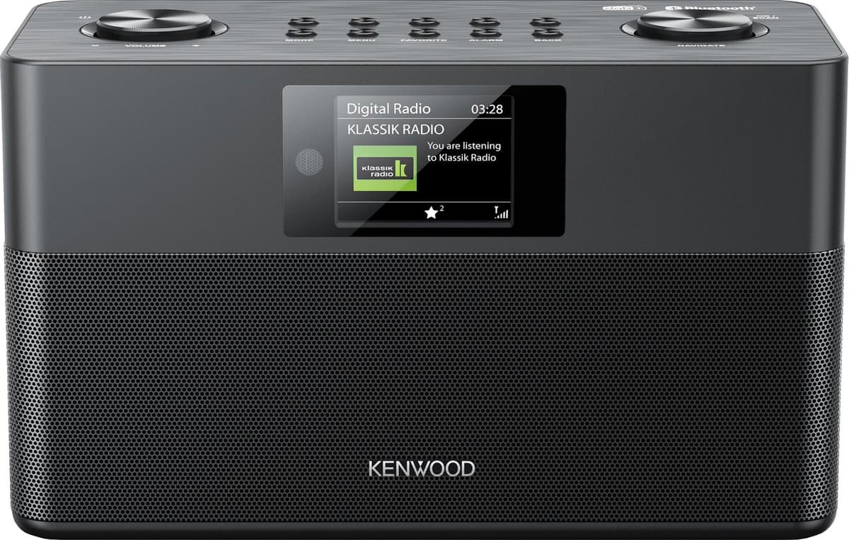 Kenwood CR-ST80DAB Compacte Stereo DAB+ Radio - Zwart — afbeelding 1