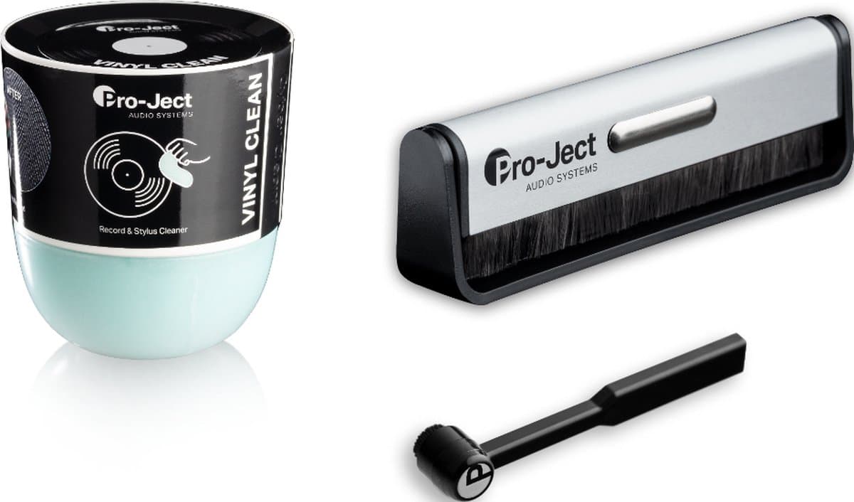 Pro-Ject - Cleaning Set Advanced – Platenborstel Brush-it – Naaldborstel Clean-it – Vinyl Clean - Platenspeler schoonmaakset - Voor iedere platenspeler — afbeelding 1