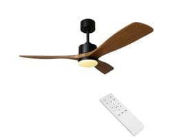 LED Plafondventilator | Hout Zwart | 18W | 1440 lumen | CCT - Kleurwissel | Niet dimbaar