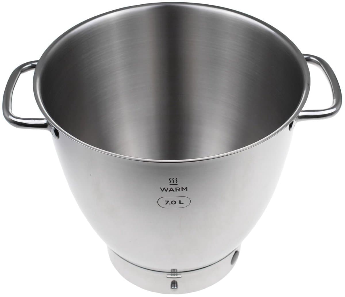 Kenwood Easywarm roestvrijstalen mengkom met handgrepen, 7 liter KAB71.002SS — afbeelding 1