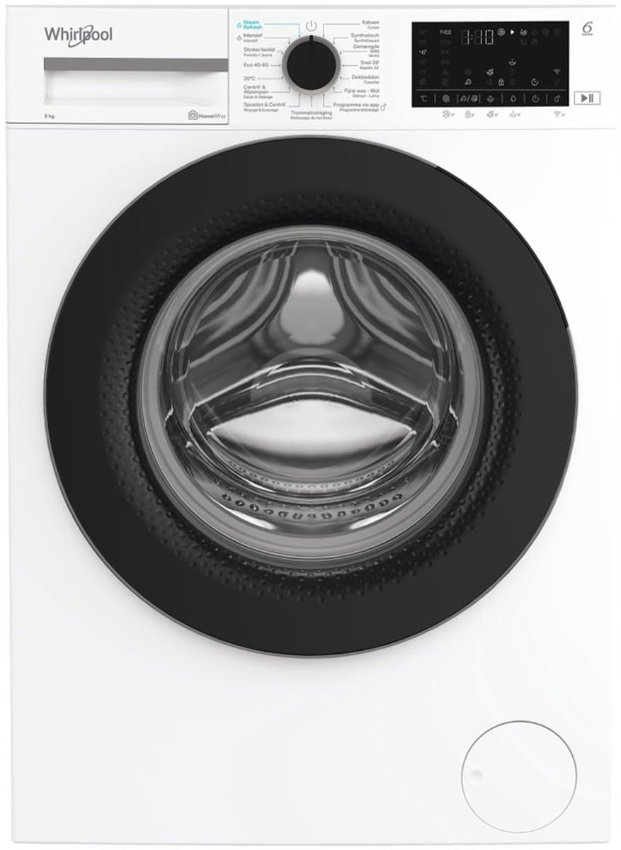 Whirlpool WAM 97WB wasmachine Voorlader 9 kg 1400 RPM Wit — afbeelding 1