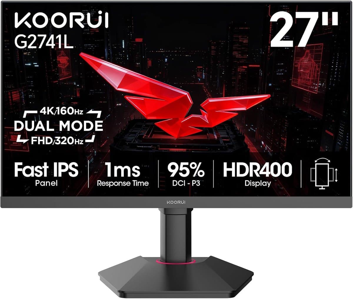 Koorui G2741L - 4K IPS Gaming Monitor - 27 Inch - 160 Hz - 1 ms — afbeelding 1