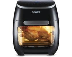 Digitale Airfryer Oven 10-in-1 met Snel Luchtcirculatie en 60-Minuten Timer, 11 L, 2000 W, Zwart