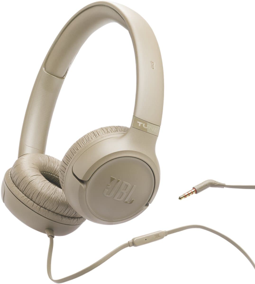JBL Tune 530 - Bedrade On-ear Koptelefoon - Hoofdtelefoon met Kabel & Microfoon - 3.5 mm Aansluiting - JBL Pure Bass - Voor iPhone, Samsung, Tablet & Laptop - Mocha Mousse — afbeelding 1