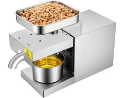 Oliepers Elektrische Olieverdeler RVS Oliepersmachine Voor Thuis Pinda'S Sojabonen Koolzaad Sesamzaad 600W 220V