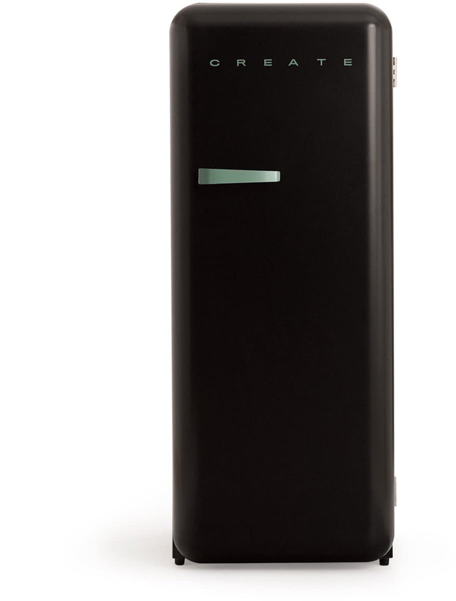 CREATE - Koelkast in retrostijl - Zwart - Handvat Sage - FRIDGE RETRO 281L — afbeelding 1