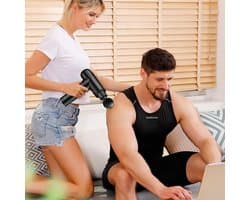 Massagepistool Spiermassage Apparaat - Diep Massageapparaat met 6 Snelheden, Elektrisch Handmassage-Apparaat voor Fascia, Inclusief LED-Laadindicator