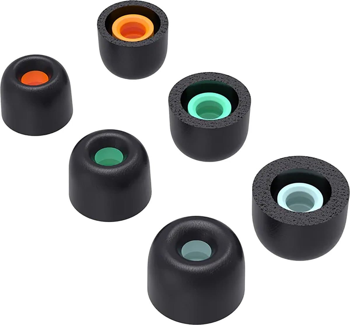 Ibley QuietSeal foam tips voor Sony WF-1000XM5/XM4/XM3 zwart - Foam Earplug - S/M/L formaat - 3 paar - 3 maten — afbeelding 1