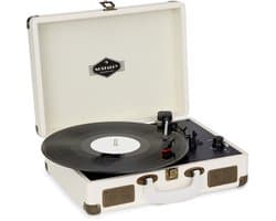 Auna Platenspeler voor platen, USB-platenspeler met luidspreker, Platenspeler in retro-design, Audio Record Player, Moderne vinyl-speler, Krachtige platenspeler turntable