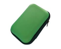 Opberg hoesje - Hard Case - Etui - Organizer - Sleutels - Oordopjes - Laadkabels - USB - Geld - Opbergen - Groen