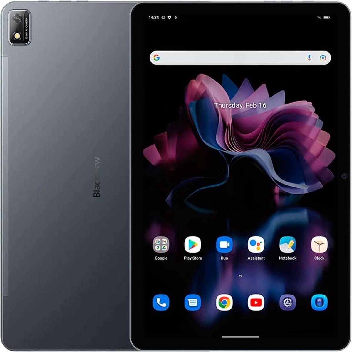 Blackview Tab 16 WiFi+4G 8GB/256GB Meteorite Grey — afbeelding 1