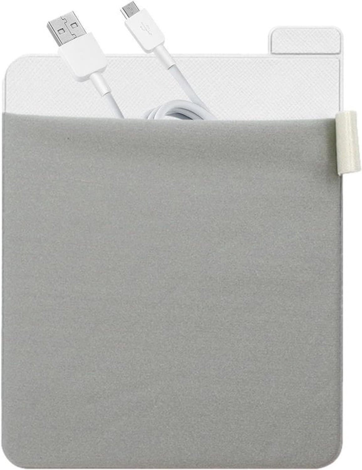 Externe harde schijf houder - Laptop opberger - Laptop organiseren - Plakbaar opbergvak - 15 x 11.5 cm - Zwart — afbeelding 1