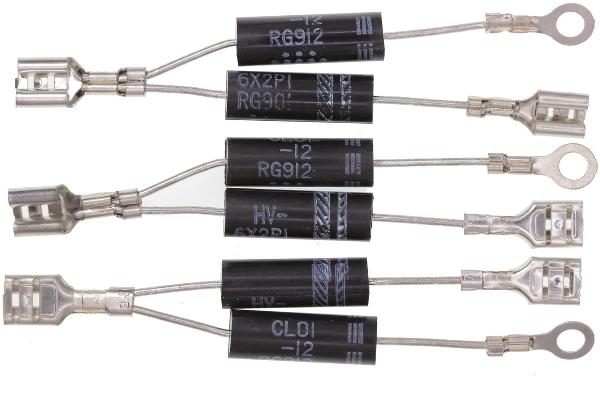 + High Voltage Rectifier Diodes voor magnetron, 3 stuks — afbeelding 1