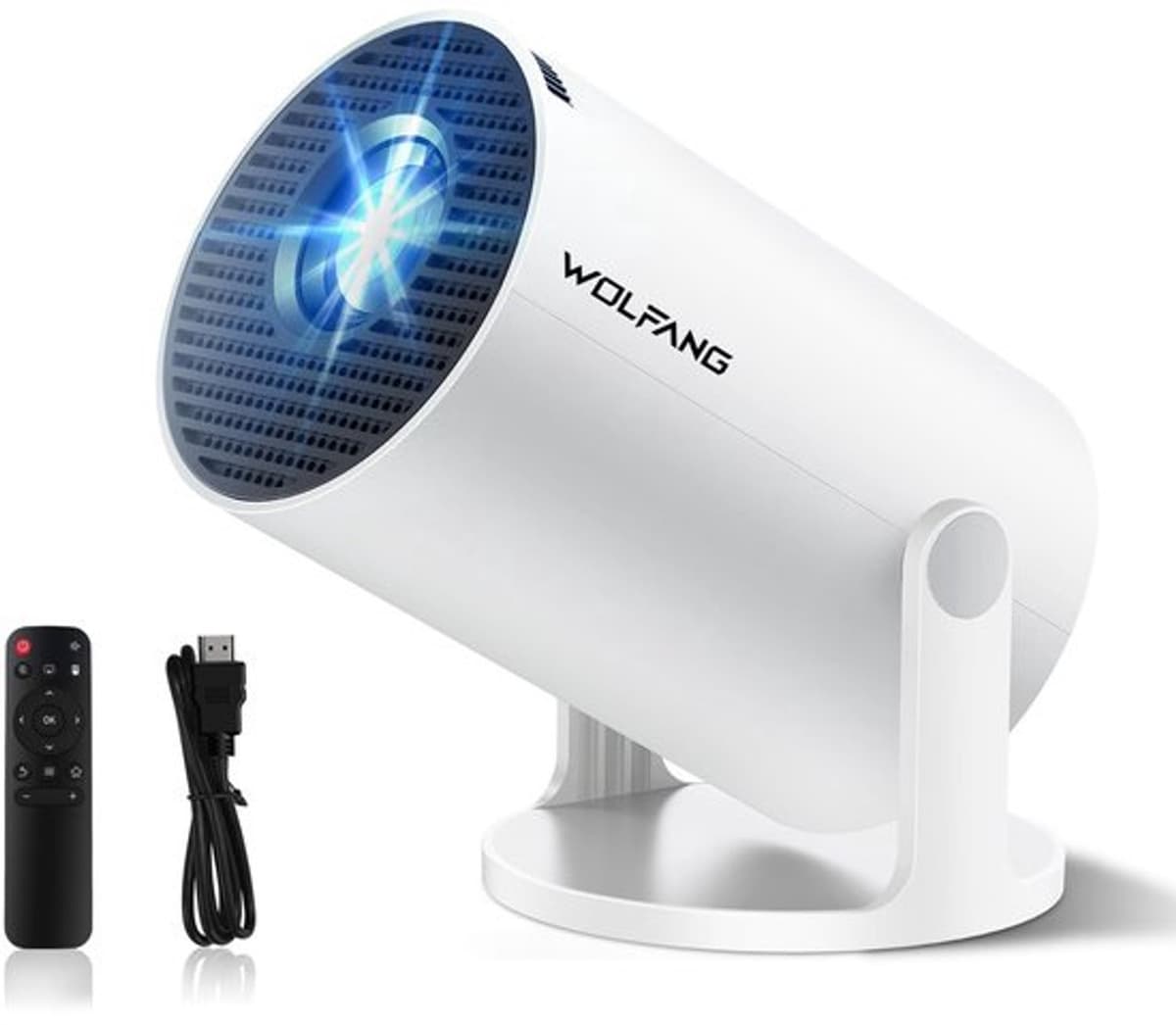 Mini Beamer LED - 1280 x 720 Resolutie - 1800 ANSI Lumen - Draagbaar - Voor Huisbioscoop En Reizen — afbeelding 1