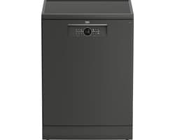 Beko BDFN26460G - Vrijstaande Vaatwasser - 14 couverts - A label - Manhattan Grijs