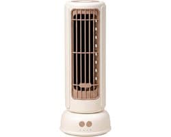 LISM - Mini Torenventilator, Mini Torenventilator met Drie Snelheden, Kleine USB Oplaadbare Ventilator Geschikt voor Slaapkamer en Kantoor, Wit, Mini Ventilator