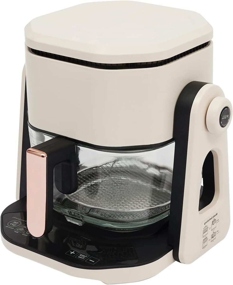 Heteluchtfriteuse - Airfryer Frituurpan - Gezond Koken - LCD Touchscreen - 45 Liter - Wit — afbeelding 1