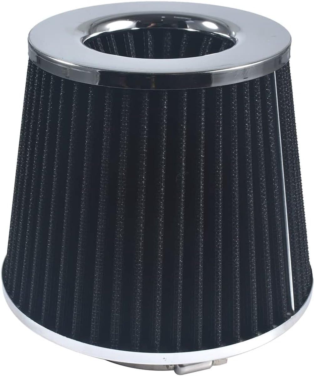 Conische luchtinlaatfilter met hoge doorstroming, zwart, 76 mm — afbeelding 1