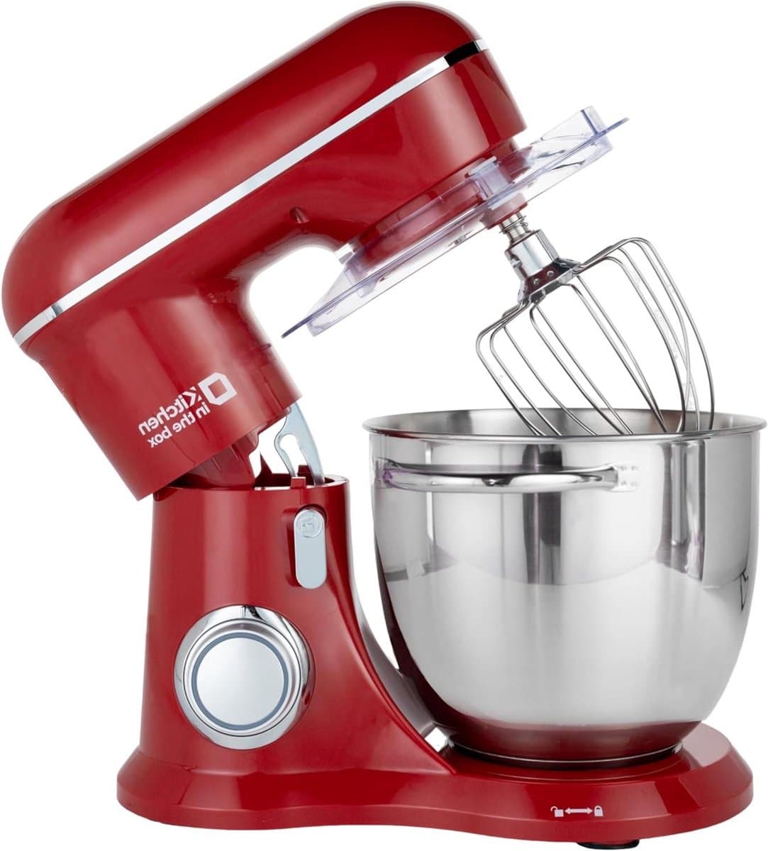 Keukenmachine - Deegmachine Mixer - Thuisbakken en Koken - Krachtige 1300W Motor - 6 Liter Kom - Rood — afbeelding 1