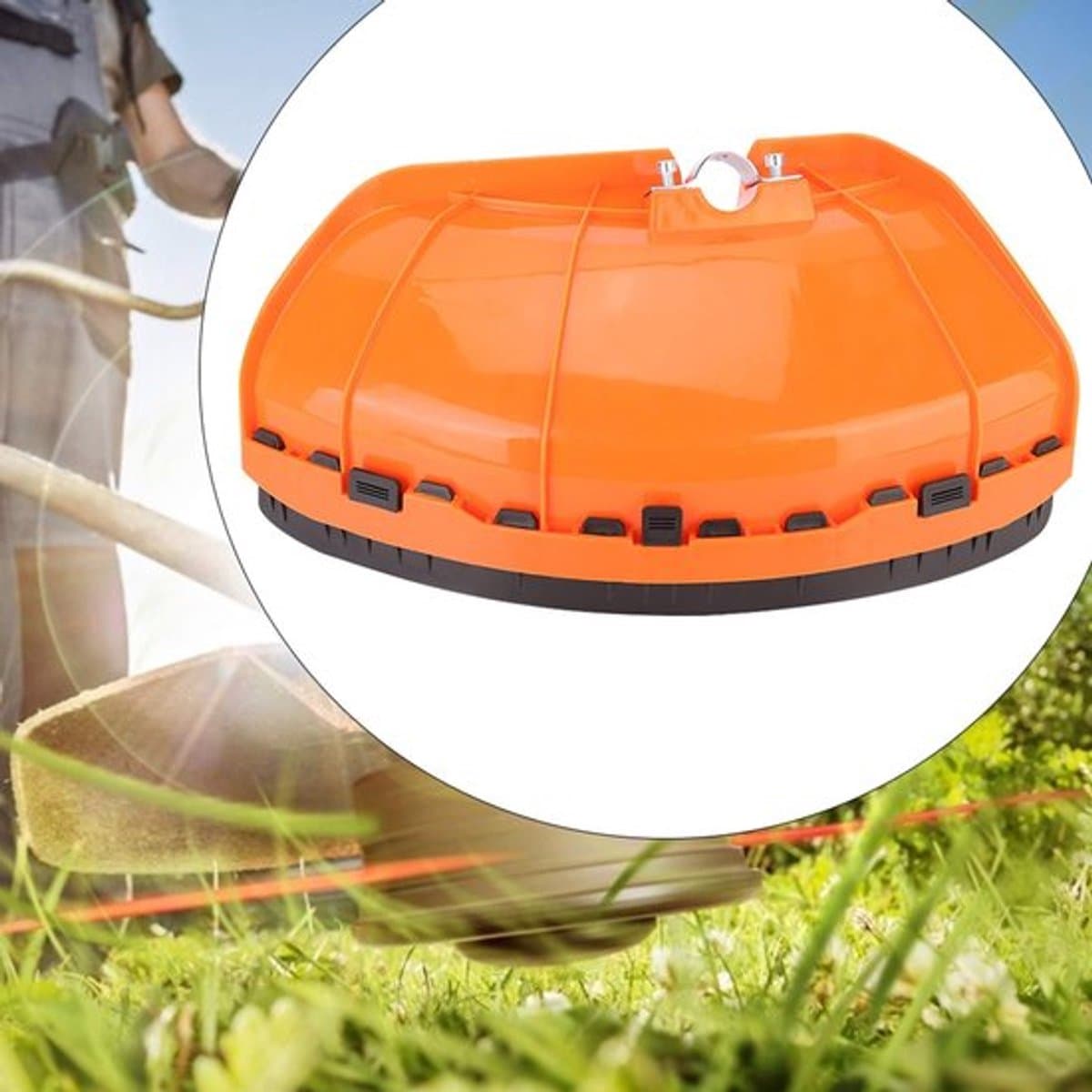 Bosmaaier Cover - Rood Kunststof - Geschikt voor 26 mm/28 mm - Stofdichte Bescherming - Afmetingen 37 x 20 cm - Lichtgewicht 265g - Trimmer Cover — afbeelding 1