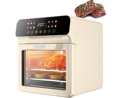 Airfryer Oven - Multicooker - Gezond Koken - Zichtvenster - 12 Liter - Off-white