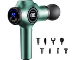 Massage Gun - Spier Stimulator - Spierherstel Versnellen - 99 Snelheden 9 Koppen - 800g Lichtgewicht - Zwart