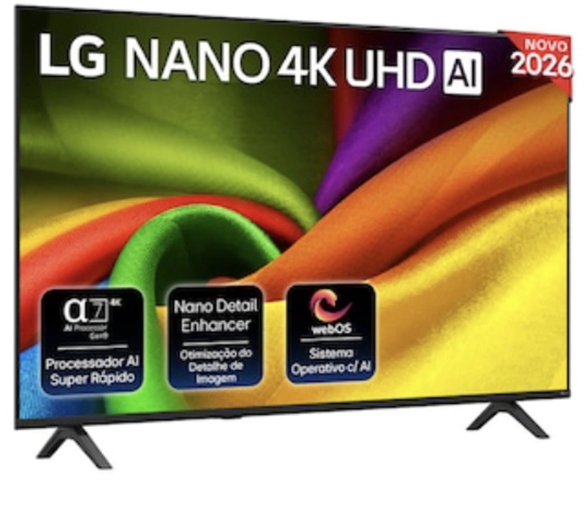 LG NANO 4K UHD AI 55NU850B6LA 139,7 cm (55") 4K Ultra HD Smart TV Wifi Zwart — afbeelding 1