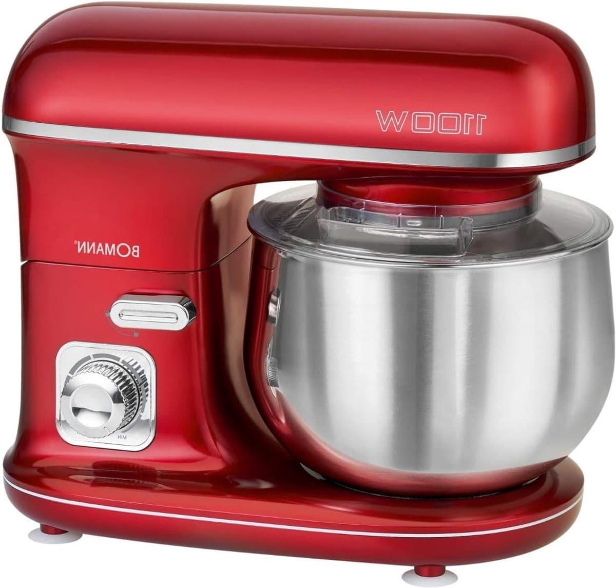 Keukenmachine - Kneedrobot mixer - Bakken en koken - Krachtige 1100W motor - 5 Liter kom - Rood — afbeelding 1