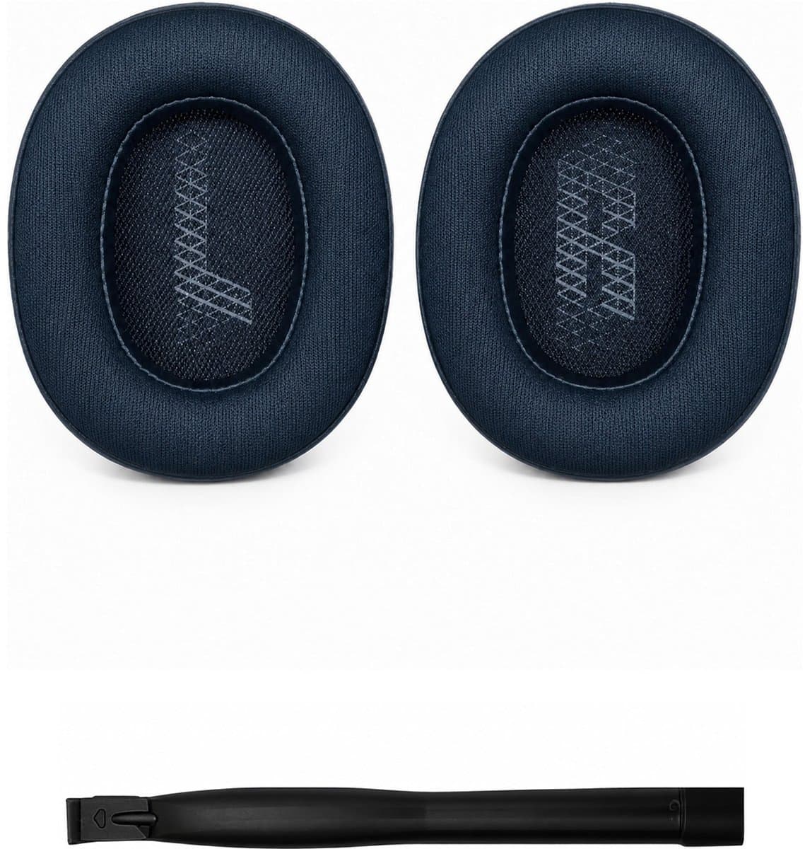 Set Oorkussens voor JBL Koptelefoon - Live 660NC Oorkussen - E65BT - Kunstleer met Traagschuim - Blauw — afbeelding 1