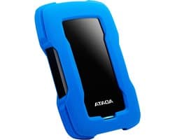Externe Harde Schijf - Opslagapparaat Data - Gegevens Veilig Opslaan - Schokbestendige Behuizing - 2 TB Capaciteit - Blauw