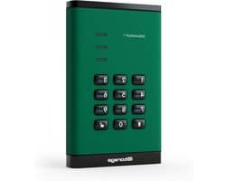 Draagbare Harde Schijf - Externe Opslag Data Schijf - Digitale Assets Beschermen - Wachtwoordbeveiligd Encryptie - 1 TB - Groen