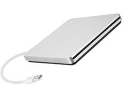 Externe DVD Brander - CD ROM Station - Bestanden Branden - Snelle Gegevensoverdracht - 5.58 inch - Zilvergrijs