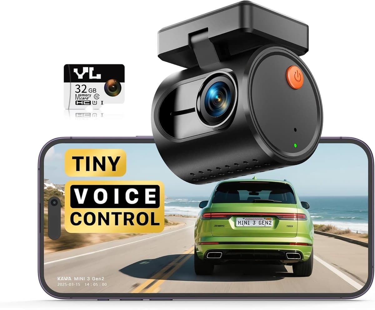 Mini Dashcam - QHD - Spraakbediening - Nachtzicht - Voor Auto — afbeelding 1