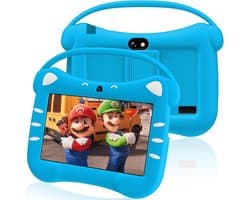 SnelShoppen - Kids Tablet 7 Inch Android voor Kinderen met WiFi, Bluetooth, Ouderlijk Toezicht, Dubbele Camera, 32GB ROM, Geschikt voor Kinderen van 3